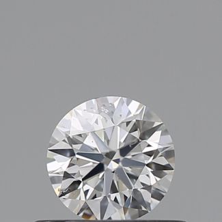 0.4 Carat Round F SI1 EX GIA Natural Diamond