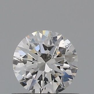 0.5 Carat Round F SI1 EX GIA Natural Diamond