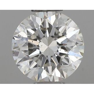 0.4 Carat Round H SI1 EX IGI Natural Diamond