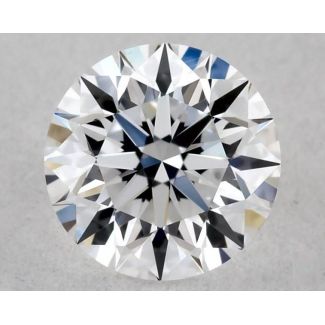 0.42 Carat Round D VVS2 EX GIA Natural Diamond