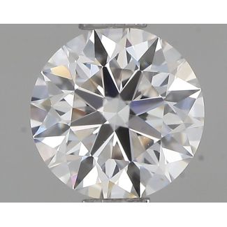 0.61 Carat Round H VVS1 EX GIA Natural Diamond