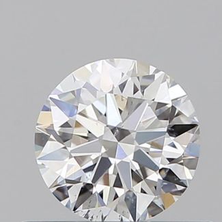 0.5 Carat Round F SI1 EX GIA Natural Diamond