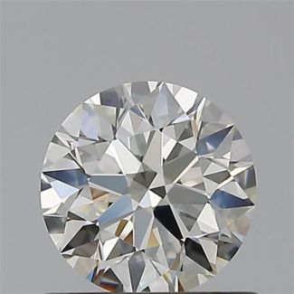 0.62 Carat Round H VVS2 EX IGI Natural Diamond