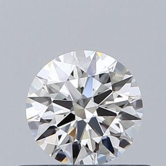 0.41 Carat Round H VVS1 EX GIA Natural Diamond