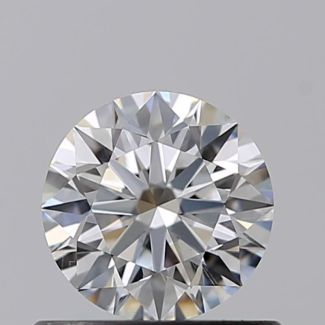 0.53 Carat Round E SI1 EX GIA Natural Diamond