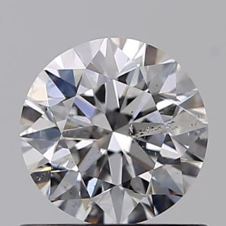 0.65 Carat Round D SI2 VG EX GIA Natural Diamond