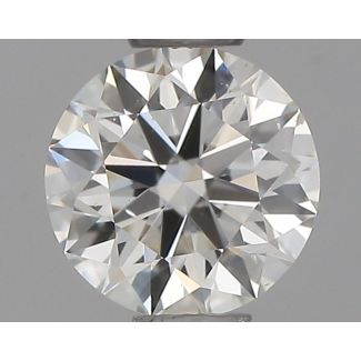 0.41 Carat Round H VS2 EX IGI Natural Diamond