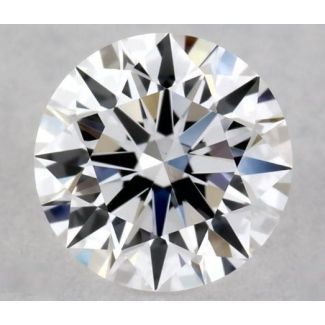 0.43 Carat Round D VVS2 EX GIA Natural Diamond