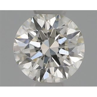 0.30 Carat Round H SI1 EX VG GIA Natural Diamond