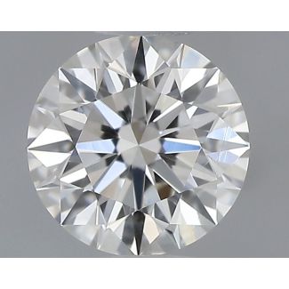 0.36 Carat Round H VVS2 EX GIA Natural Diamond