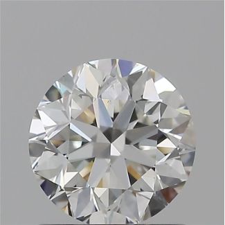 0.90 Carat Round G SI1 VG EX GIA Natural Diamond