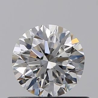 0.45 Carat Round F VS1 EX GIA Natural Diamond