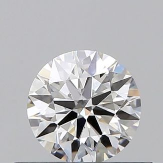 0.4 Carat Round F VVS1 EX VG GIA Natural Diamond