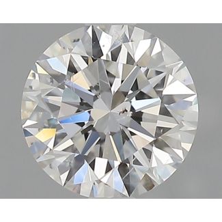 0.6 Carat Round F SI2 EX GIA Natural Diamond