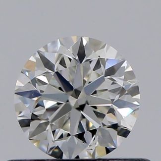 0.45 Carat Round H VS2 VG EX GIA Natural Diamond