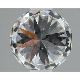 0.45 Carat Round F VS2 EX GIA Natural Diamond