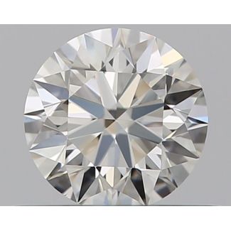 0.4 Carat Round H VVS2 EX VG GIA Natural Diamond