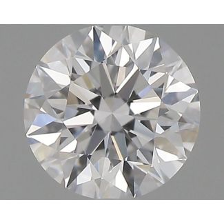 0.58 Carat Round D VVS1 EX GIA Natural Diamond