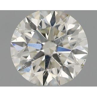 0.51 Carat Round H SI2 EX IGI Natural Diamond