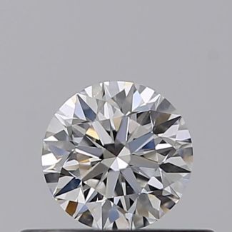 0.30 Carat Round E VVS2 EX GIA Natural Diamond