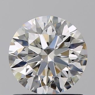 0.90 Carat Round H VVS2 EX GIA Natural Diamond