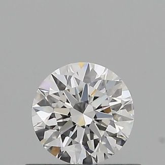 0.53 Carat Round E VVS1 EX GIA Natural Diamond