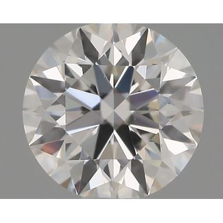 0.51 Carat Round H VS1 EX GIA Natural Diamond