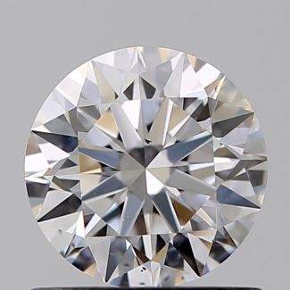 0.75 Carat Round D VS2 EX GIA Natural Diamond