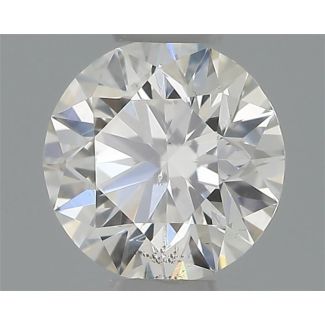 0.32 Carat Round H SI1 EX GIA Natural Diamond