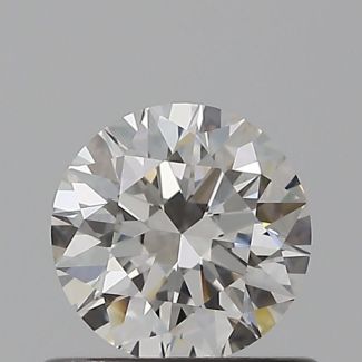 0.55 Carat Round H VVS1 EX GIA Natural Diamond