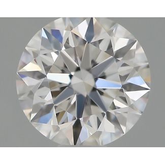 0.45 Carat Round E VVS2 EX GIA Natural Diamond