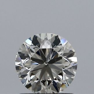 0.90 Carat Round J SI1 VG EX GIA Natural Diamond