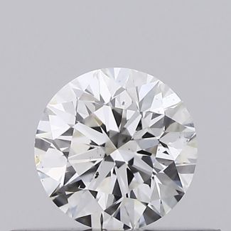 0.31 Carat Round F VS2 EX GIA Natural Diamond