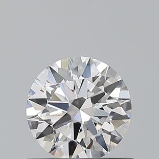 0.52 Carat Round D VVS1 EX IGI Natural Diamond