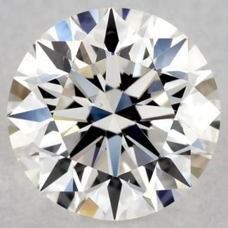 0.54 Carat Round H VS2 EX GIA Natural Diamond