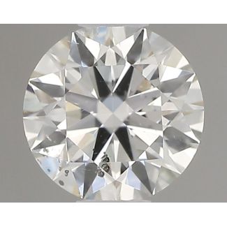 0.4 Carat Round H SI2 EX GIA Natural Diamond