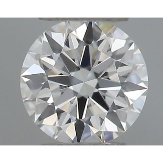 0.18 Carat Round G VVS2 EX GIA Natural Diamond