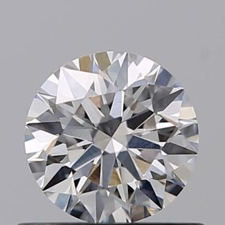 0.50 Carat Round F SI2 EX GIA Natural Diamond