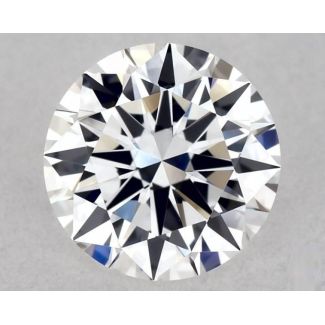 0.57 Carat Round D VVS2 EX GIA Natural Diamond