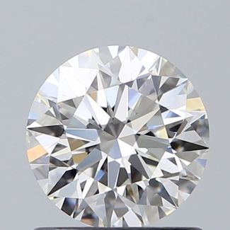 0.9 Carat Round H VVS2 EX GIA Natural Diamond