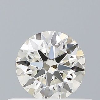 0.34 Carat Round G VVS2 EX IGI Natural Diamond