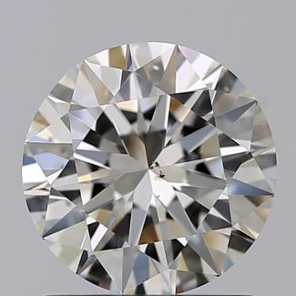 1.06 Carat Round H SI1 EX GIA Natural Diamond