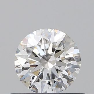 0.51 Carat Round F VS1 EX GIA Natural Diamond