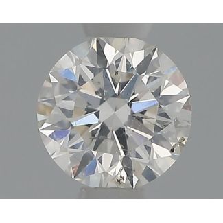 0.41 Carat Round H SI2 EX GIA Natural Diamond