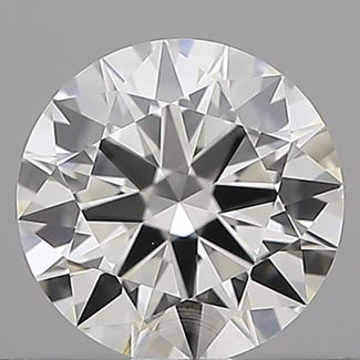 0.5 Carat Round H VVS1 EX IGI Natural Diamond