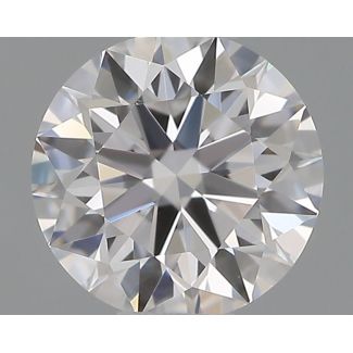 0.35 Carat Round D VVS2 EX GIA Natural Diamond