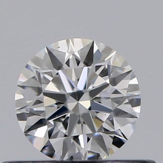 0.33 Carat Round D VS2 EX GIA Natural Diamond