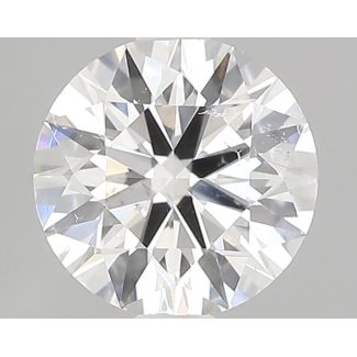 0.9 Carat Round H SI2 EX GIA Natural Diamond