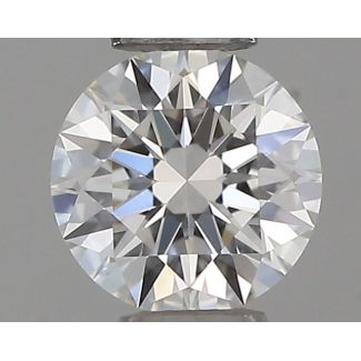 0.22 Carat Round G VVS2 EX GIA Natural Diamond