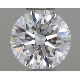 0.4 Carat Round D VVS2 VG EX GIA Natural Diamond